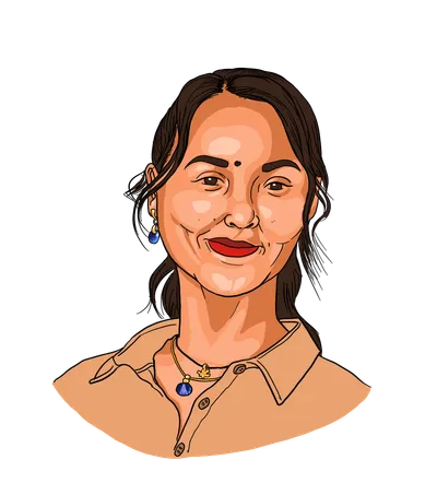 Portret illustration of Hanna Mulugeta