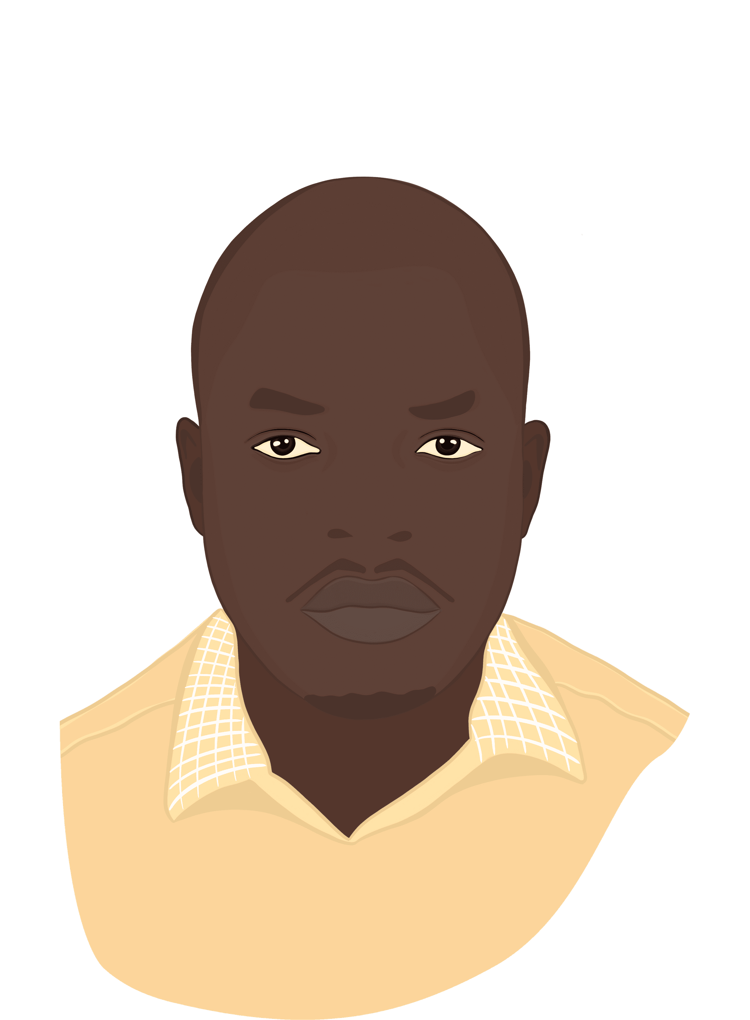 Portret illustration of Victor Rasugu